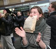 Protesto akcijos akimirka