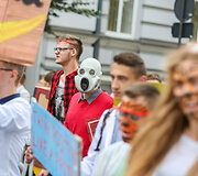 Vilniaus universiteto darbuotojų, studentų ir alumnų eisena į VU rūmus