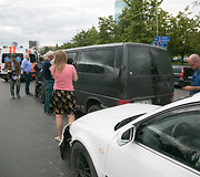 Vilniaus centre vienas po kito susidūrė 4 automobiliai