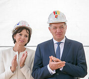 Algirdas Butkevičius su žmona Janina