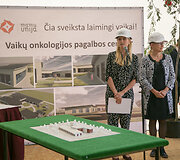 Vaikų onkologijos pagalbos centro statybų pradžia