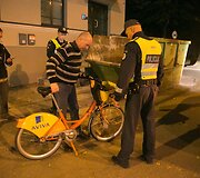 Rugsėjo 16 d. vakaro policijos reidas Vilniuje
