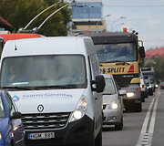 Vilniaus Naujamiestyje transporto spūstys