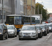 Vilniaus Naujamiestyje transporto spūstys