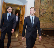 Dainius Kreivys ir Gabrielius Landsbergis