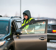 Vilniaus kelių policijos reidas sekmadienio ryte