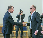 Saulius Skvernelis ir Tomas Žilinskas