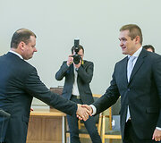 Saulius Skvernelis ir Eimutis Misiūnas