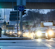 Kalėdinės transporto spūstys Vilniuje