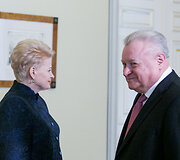 Dalia Grybauskaite ir Aleksandras Udalcovas