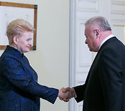 Dalia Grybauskaite ir Aleksandras Udalcovas