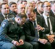 Saulius Skvernelis ir Linas Pernavas
