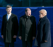 Saulius Skvernelis, Darius Jauni&scaron;kis, Dalia Grybauskaitė