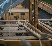 Atkurtas vikingų laivas