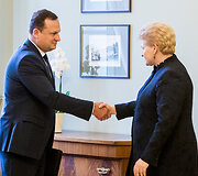 Evaldas Pa&scaron;ilis ir Darlia Grybauskaitė