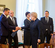 &Scaron;arūnas Rameikis, Saulius Urbanavičius, Edita Janu&scaron;ienė, Dalia Grybausakitė,  Evaldas Pa&scaron;ilis