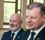 Saulius Skvernelis ir Eugenijus Gentvilas