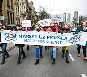 Mokslininkų eisena &bdquo;Mar&scaron;as už mokslą&ldquo;