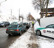 Rytinis kelių policijos reidas Vilniuje