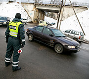 Rytinis kelių policijos reidas Vilniuje