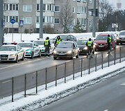 Rytinis kelių policijos reidas Vilniuje