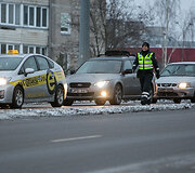 Rytinis kelių policijos reidas Vilniuje