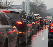 Transporto spūstis Vilniuje