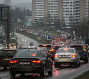 Transporto spūstis Vilniuje