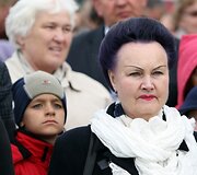 Lenkų protesto mitingas prie Lietuvos respublikos Seimo