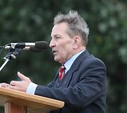 Lenkų protesto mitingas prie Lietuvos respublikos Seimo