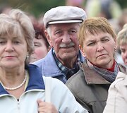 Lenkų protesto mitingas prie Lietuvos respublikos Seimo