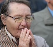 Lenkų protesto mitingas prie Lietuvos respublikos Seimo