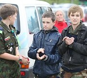 Lenkų protesto mitingas prie Lietuvos respublikos Seimo
