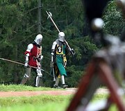 Riterių turnyras tapo pirmuoju renginiu ant lankytojams atverto Rokanti&scaron;kių piliakalnio.