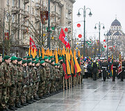 Trijų Baltijos valstybių vėliavų pakėlimo ceremonija