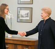 Ingrida Palaimaitė ir Dalia Grybauskaitė