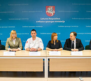 Spaudos konferencijos akimirka