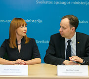 Jurgita Petrauskienė ir Aurelijus Veryga