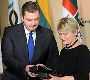 Apdovanojimų akimirka