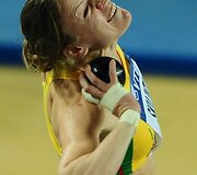 Austra Skujytė rutulio stūmimo rungtyje