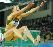 Austra Skujytė &scaron;uolių į tolį rungtyje