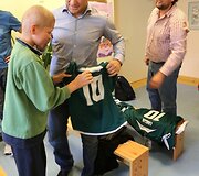 Aleksandras Kazakevičius aplankė vėžiu sergančius vaikus