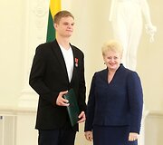 Apdovanojamas Tautvydas Sabonis