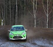 &bdquo;OKarte Autosporta Akademija&ldquo; organizuotų &bdquo;Ford Fiesta R2&ldquo; bandymų Latvijoje akimirka