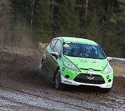 &bdquo;OKarte Autosporta Akademija&ldquo; organizuotų &bdquo;Ford Fiesta R2&ldquo; bandymų Latvijoje akimirka