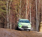&bdquo;OKarte Autosporta Akademija&ldquo; organizuotų &bdquo;Ford Fiesta R2&ldquo; bandymų Latvijoje akimirka