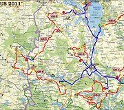 Ralio &bdquo;Vilnius 2011&ldquo; pagrindinis žemėlapis
