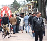 Akimirka i&scaron; renginio &bdquo;Žemaičių amatų dienos&rdquo;. 