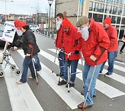Streikuotojų demonstracija