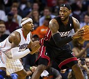 Corey Maggette (kairėje) ir LeBronas Jamesas